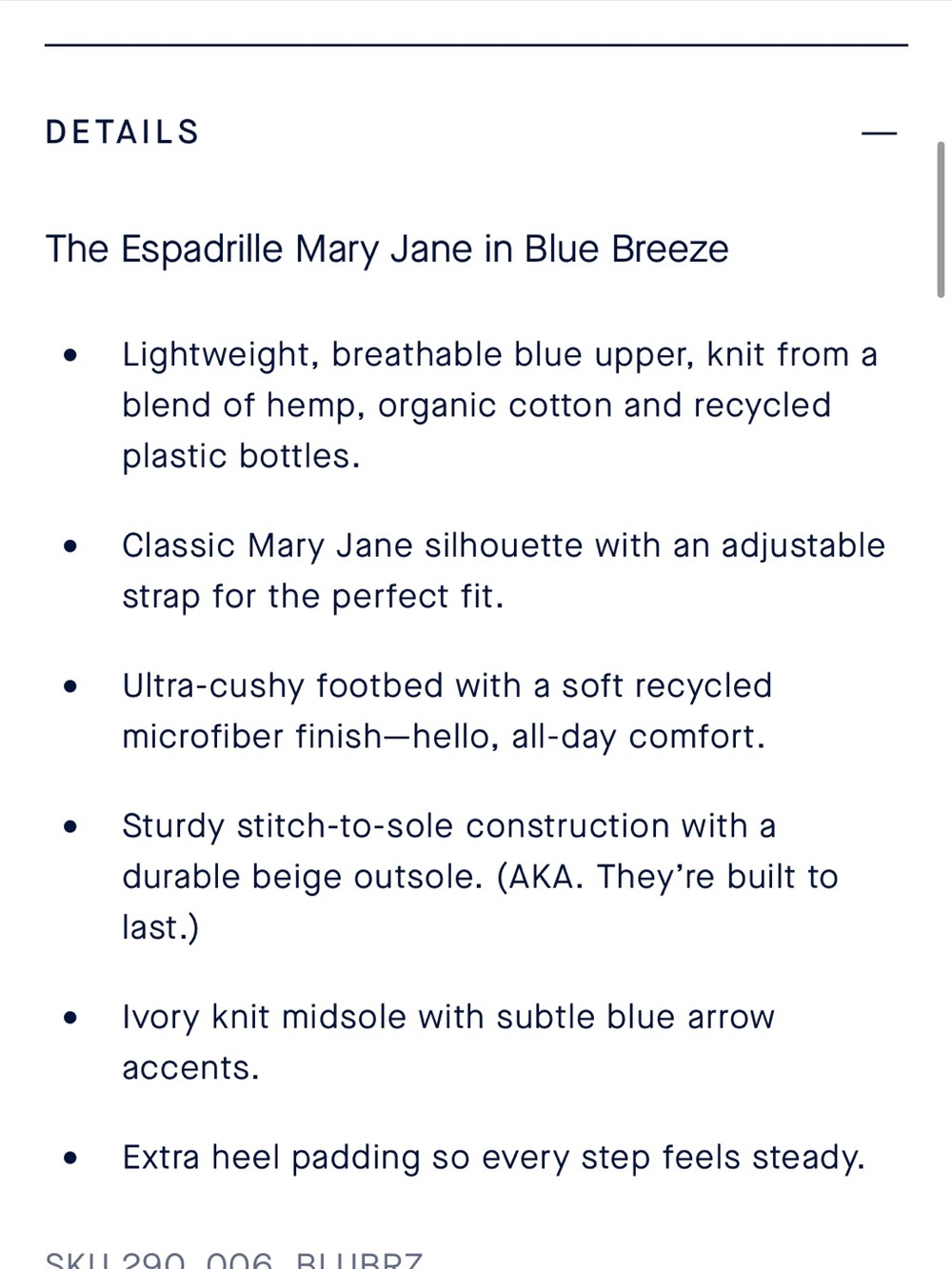 Rothy's The Espadrille Mary Jane - Blue - Picture 4 of 4
